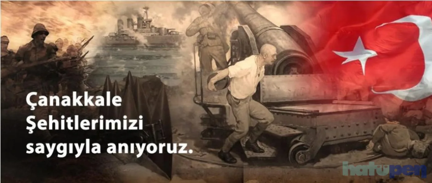 Çanakkale Deniz Savaşı'nı anlatan görsel